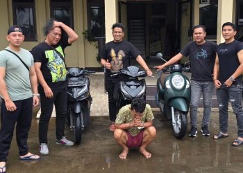 Sedang Tertidur Pulas, Pelaku Curanmor Dibekuk Polisi, Tersangka Mengaku Sudah Melakukan Aksinya 8 Kali