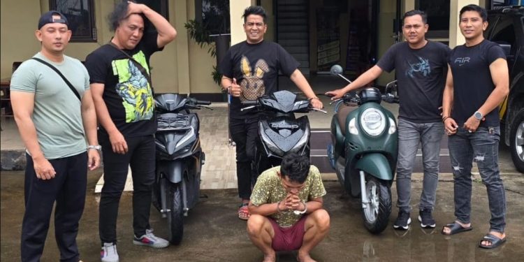 Sedang Tertidur Pulas, Pelaku Curanmor Dibekuk Polisi, Tersangka Mengaku Sudah Melakukan Aksinya 8 Kali