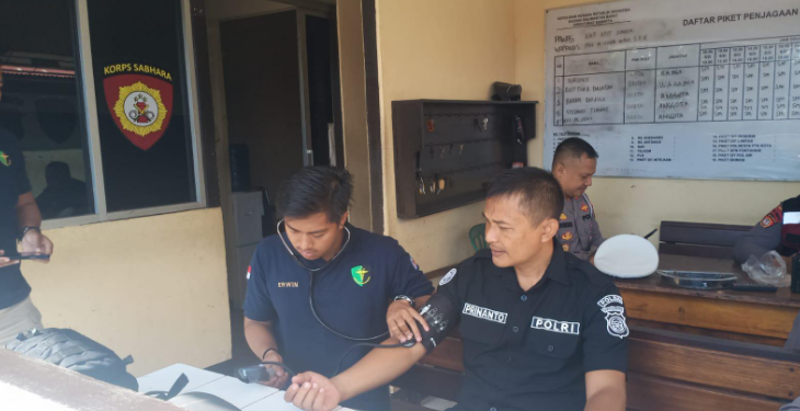 Pemeriksaan Kesehatan Personel Pengamanan Pilkada Pontianak