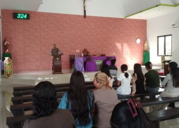 Minggu Kasih: IPTU Koderi Sampaikan Pesan Kamtibmas di Gereja Santa Gema Galgali