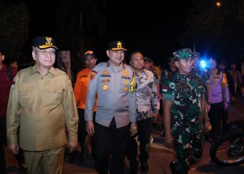 Malam Natal, Kapoda Kalbar Bersama Forkopimda Kota Pontianak, Patroli Amankan Malam Natal