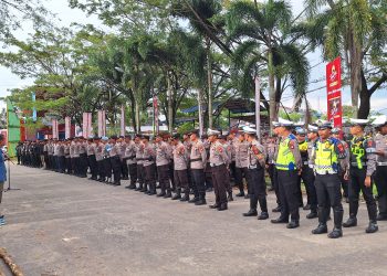 Apel Kesiapan Pengamanan Pembukaan Pentas Seni Budaya dan Expo UMKM Cap Go Meh 2025 Digelar di Singkawang