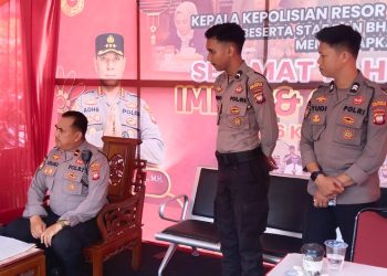 Kunjungi Pos Pengamanan Imlek 2576, Ini Pesan Kabidhumas Polda Kalbar.