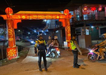 Beat Patroli Polres Singkawang Amankan Perayaan Imlek Dan Cap Go Meh 2025