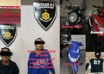 Tim Resmob Polda Kalbar Tangkap Dua Residivis Curanmor di Pontianak, Satu Pelaku Dilumpuhkan