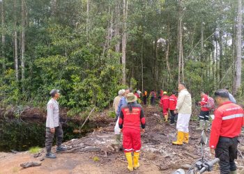 Pastikan Tidak Ada Titik Api, Bhabinkamtibmas Desa Kuala Tolak Laksanakan Patroli Gabungan Di Hutan Kecamatan Matan Hilir Utara