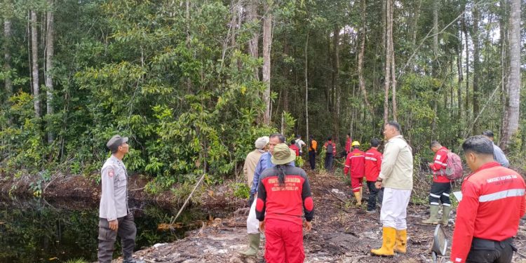 Pastikan Tidak Ada Titik Api, Bhabinkamtibmas Desa Kuala Tolak Laksanakan Patroli Gabungan Di Hutan Kecamatan Matan Hilir Utara
