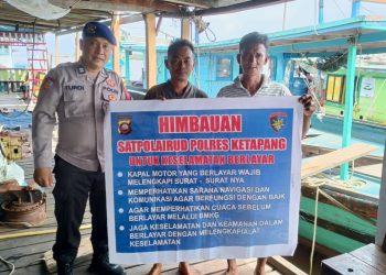 Berikan Rasa Aman Dan Nyaman  Kepada Para Nelayan Sat Pol Airud Polres Ketapang Laksanakan Patroli Perairan