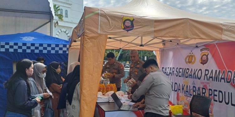 Polda Kalbar Gelar Bazar Ramadhan Peduli di Pontianak