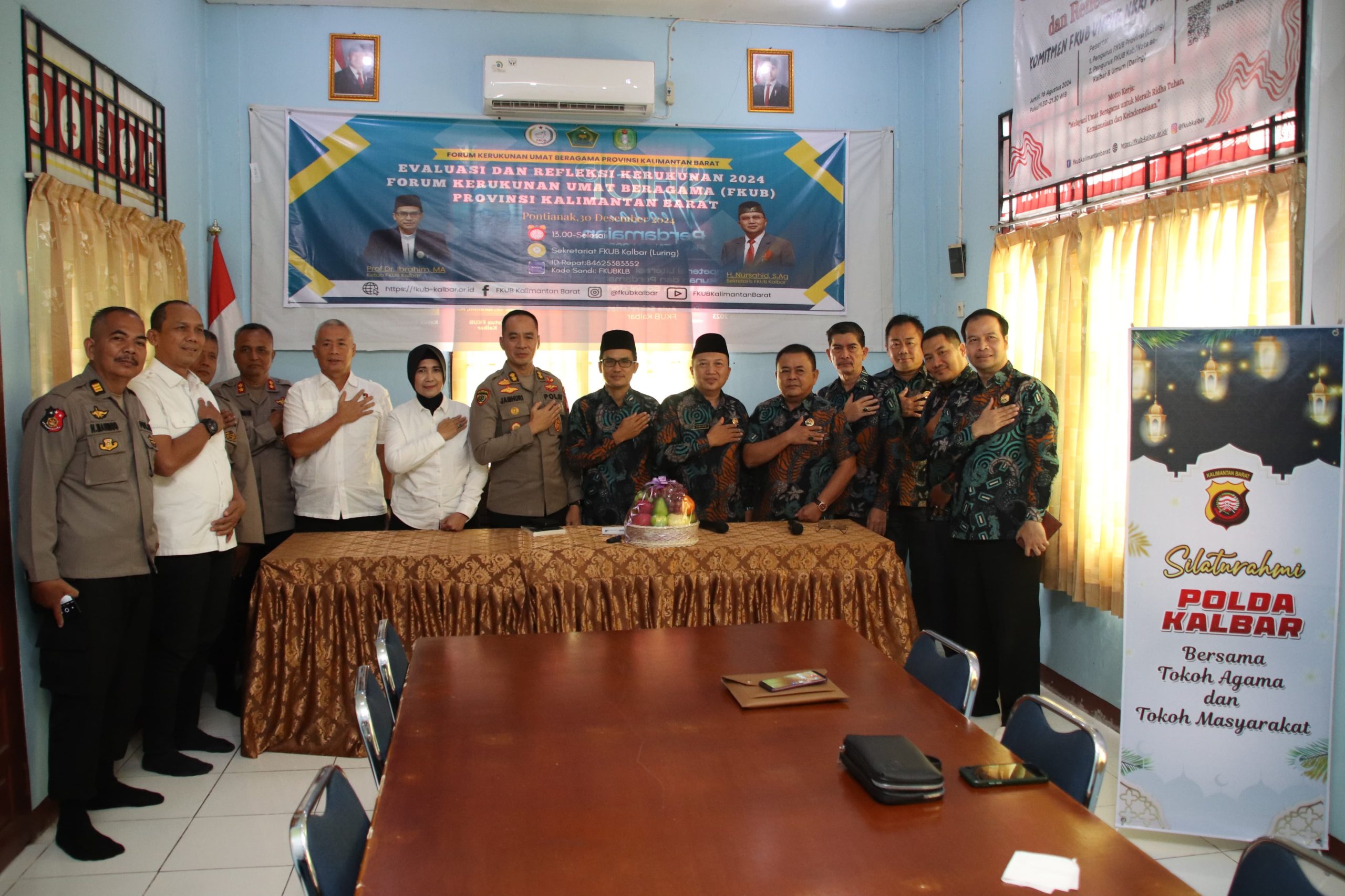 Perkuat Kerukunan Umat Beragama : Polda Kalbar Jalin Silaturahmi dengan FKUB