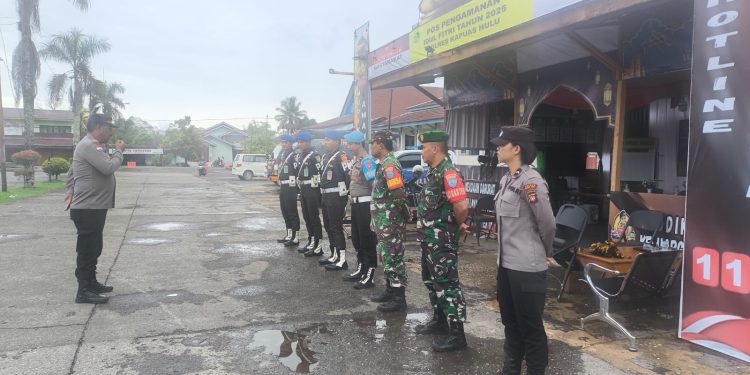 PENGAMANAN POS OPS KETUPAT KAPUAS 2025, POLRES KAPUAS HULU PASTIKAN SITUASI AMAN DAN KONDUSIF