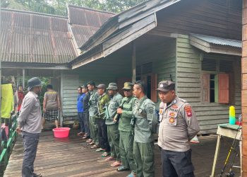 Sinergi Polres Kapuas Hulu dan POLHUT Kawal Ketat Aktivitas PETI di Taman Nasional Betung Kerihun
