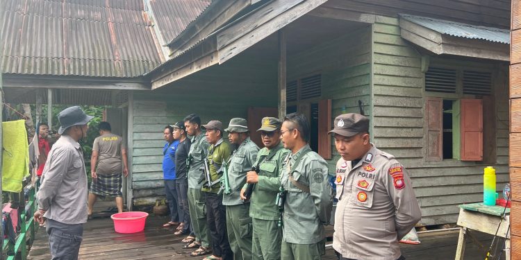 Sinergi Polres Kapuas Hulu dan POLHUT Kawal Ketat Aktivitas PETI di Taman Nasional Betung Kerihun