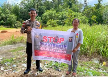 Cegah Karhutla, Polsek Parindu Gencarkan Himbauan Langsung kepada Masyarakat