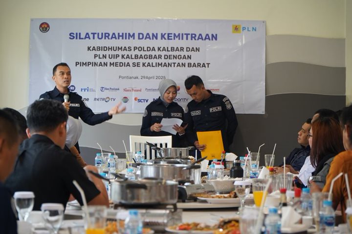 Jalin  Silaturahmi dan Aktualisasi Informasi, Kabid humas Polda Kalbar Laksanakan Kemitraan Dengan Pimpinan Media Se Kalbar