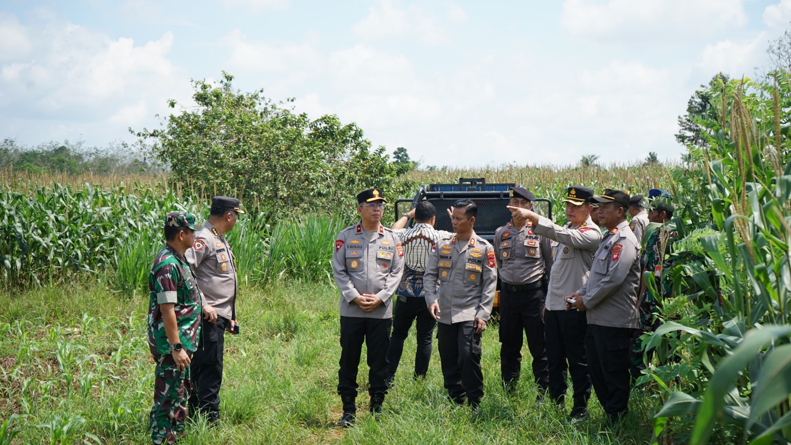 Wakapolda Kalbar Tinjau Kesiapan Panen Raya Jagung di Bengkayang, Sinergi Polri–TNI AU Perkuat Ketahanan Pangan Nasional