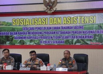 Dukung Ketahanan Pangan, Polres Sekadau Gelar Sosialisasi Pengelolaan Lahan Jagung Hibrida