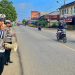 Mobil Patwal Satlantas Polres Sekadau Sekadau Sisir Kota, Imbau Warga Tertib Lalu Lintas
