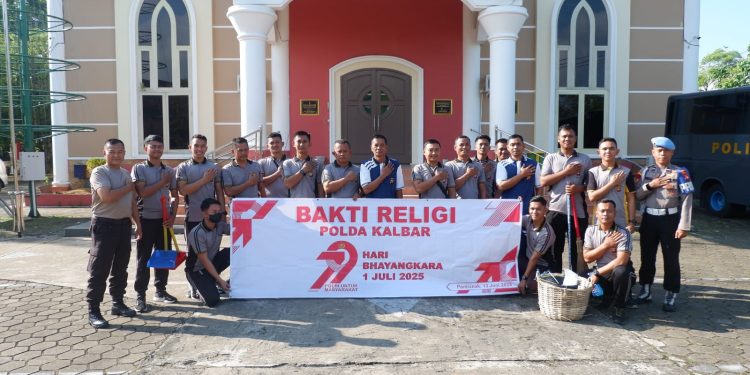 Wujudkan Harmoni Antar Umat Beragama, Polda Kalbar Gelar Bakti Religi Serentak Sambut Hari Bhayangkara ke-79