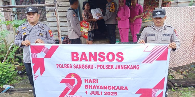 Polsek Jangkang Salurkan Bantuan Sosial dalam Rangka Hari Bhayangkara ke-79, Wujud Kepedulian Nyata kepada Masyarakat