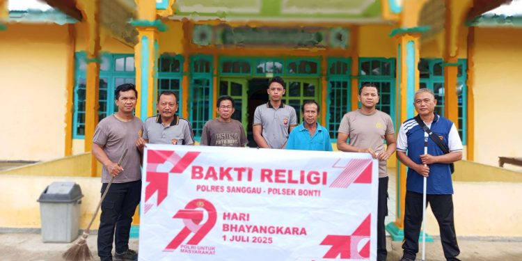 Polsek Bonti Gelar Bakti Religi, Wujud Kepedulian Polri Sambut Hari Bhayangkara Ke-79