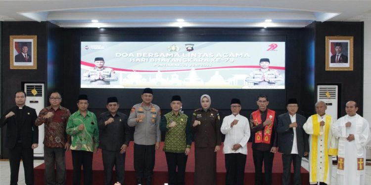 Polda Kalbar Gelar Doa Bersama Lintas Agama, Wujud Syukur Peringati Hari Bhayangkara ke-79