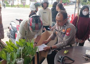 Satgas Gakkum Polres Singkawang Gencarkan Operasi Patuh Kapuas 2025, Wujudkan Tertib Berlalu Lintas