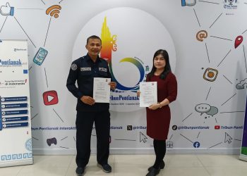 Bidhumas Polda Kalbar Pererat Kerja Sama dengan Tribun Pontianak untuk Aktualisasi Informasi