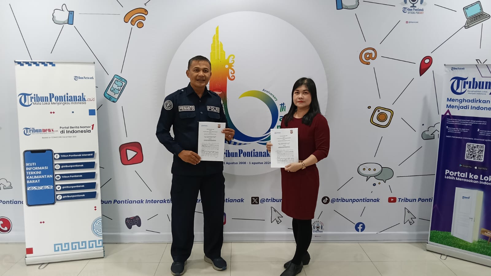 Bidhumas Polda Kalbar Pererat Kerja Sama dengan Tribun Pontianak untuk Aktualisasi Informasi