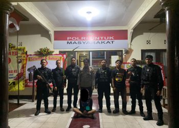 Patroli Dini Hari, Tim Patroli Enggang Polresta Pontianak Amankan Bocah Bawa Sajam di Jl. Merdeka