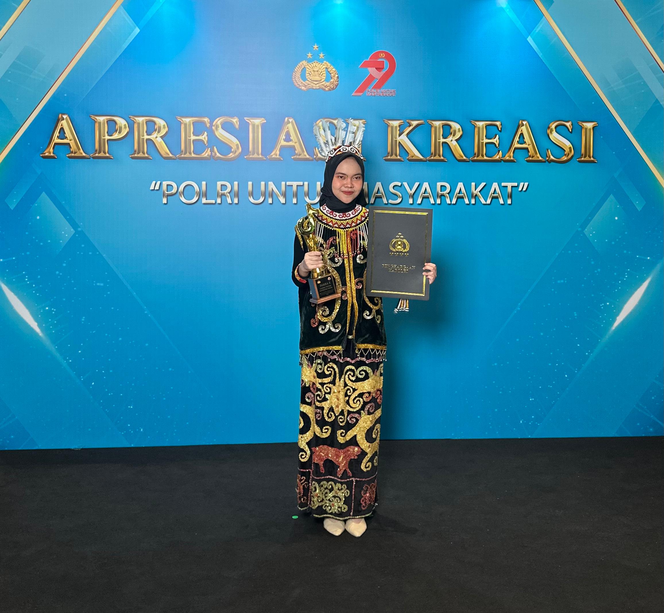 Ismayanti Warga Melawi Raih Juara III Tiktok Kategori Umum pada ajang Awarding Day Kapolri