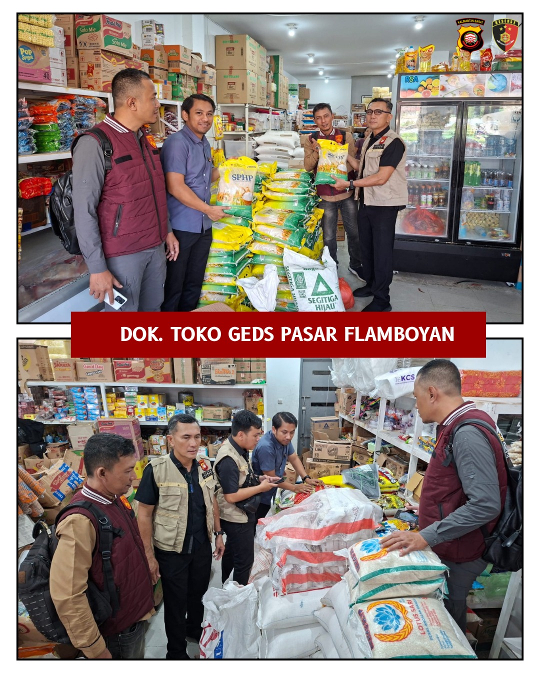 Satgas Pangan Polda Kalbar Cek Harga dan Stok Beras di Kota Pontianak