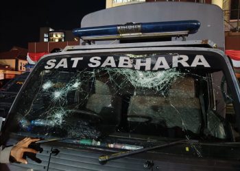 Aksi Damai Berubah Anarkis, Polresta Pontianak Turunkan Pengamanan Lintas Ganti